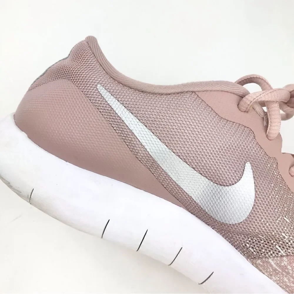 Nike Flex Contact Mottled Pink Lightweight Running Athletic Performance Sneakers